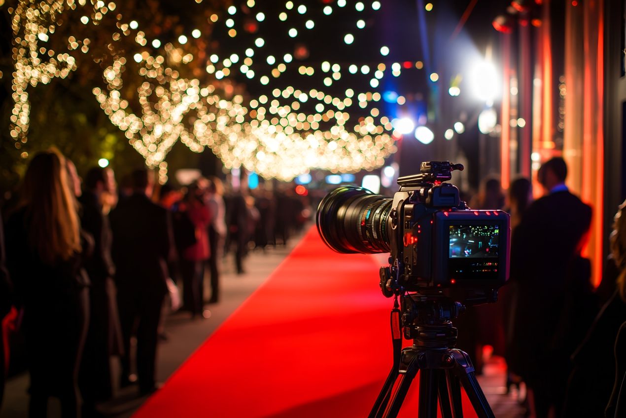 Roter Teppich bei einem exklusiven VIP-Event – stilvolle Atmosphäre für ein Treffen mit einem Escort in Köln